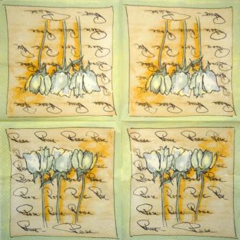 490 Rosen - 3-lagig (creme) - Ambiente